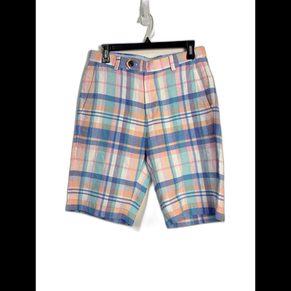 Brooks Brothers Other - Brooks Brothers Bermuda Shorts Men’s 30 Multicolor Plaid Baird McNutt Linen